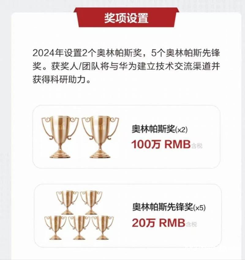 獎(jiǎng)勵(lì)100萬(wàn)元！華為發(fā)布兩大難題，啟動(dòng)全球征集