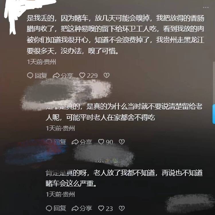 父母給的年貨被子女扔進(jìn)服務(wù)區(qū)垃圾箱？疑似當(dāng)事人回應(yīng)：實(shí)屬無奈之舉