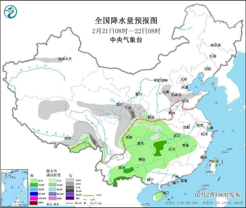 中央氣象臺(tái)：南方地區(qū)仍多陰雨天氣，26日前中東部氣溫偏低注意保暖