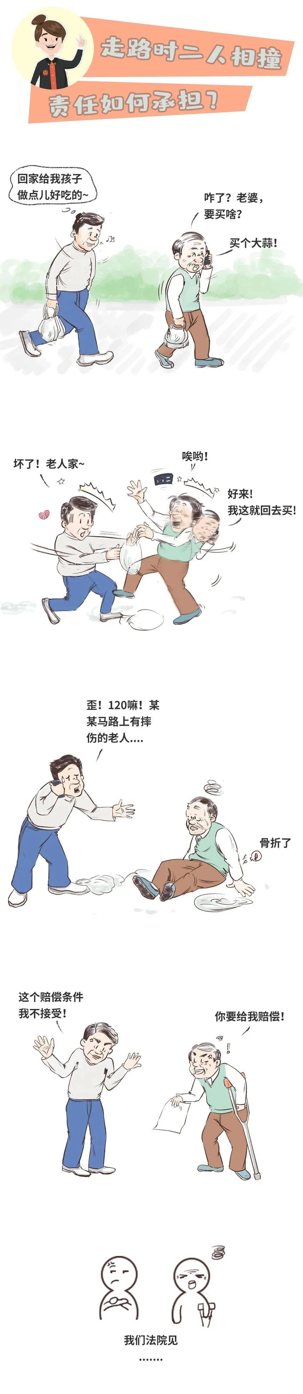 老人突然轉(zhuǎn)身與身后行人相撞索賠18萬多，行人因未保持安全距離被判賠7萬，律師解讀