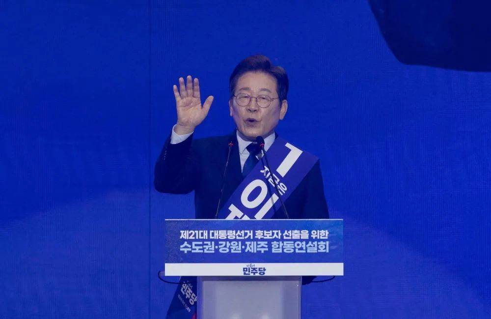 屢次破音！韓總統(tǒng)候選人李在明競選活動(dòng)聲嘶力竭拉票