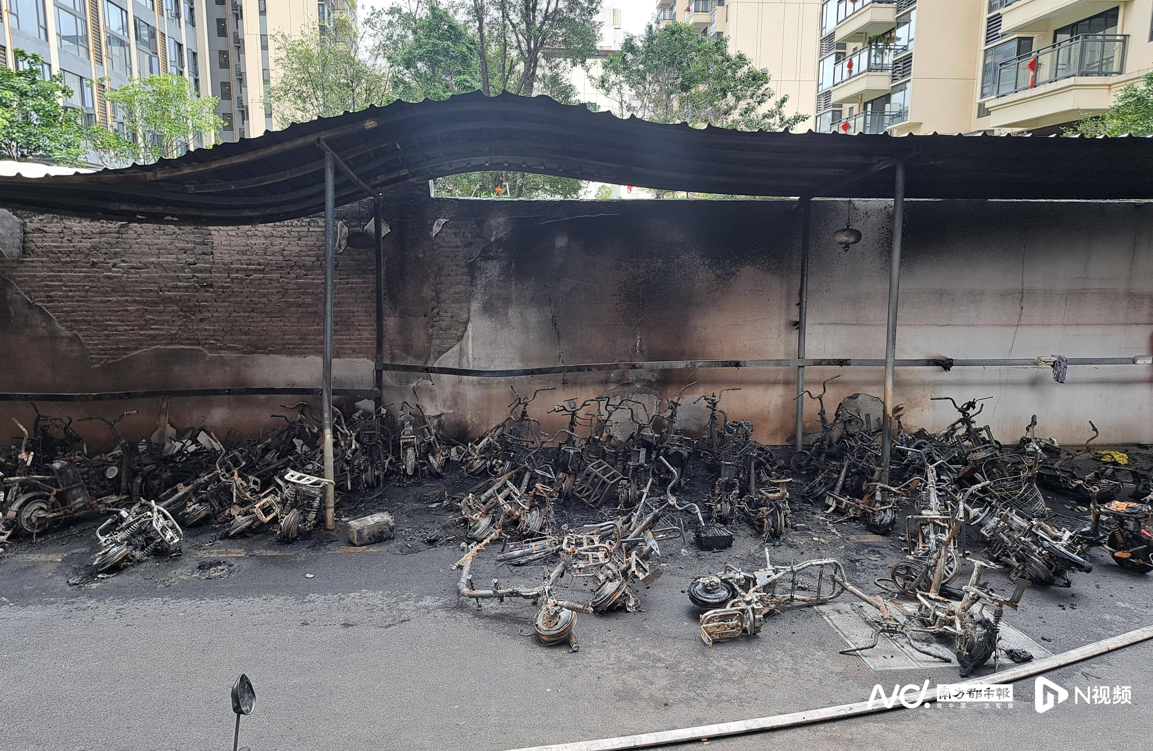 東莞一小區(qū)逾百輛電動自行車燒毀！住戶睡夢中被叫醒撤離逃生