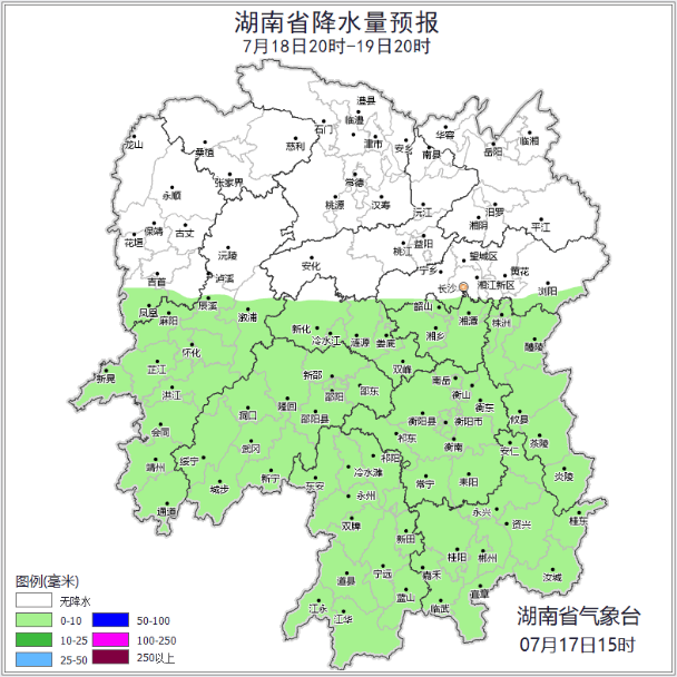湖南天氣：最低氣溫25℃！中雨大雨+雷暴大風(fēng)！